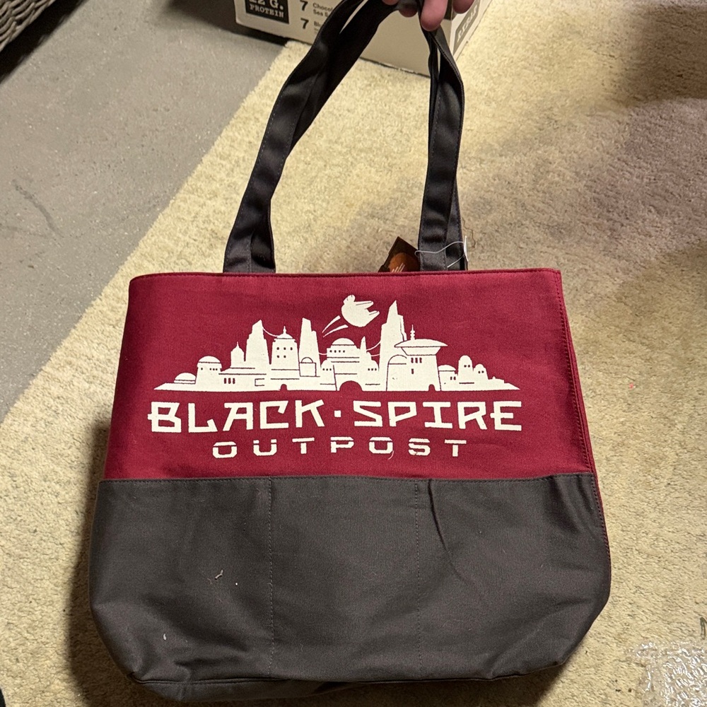 Disney World Star Wars Galaxy's Edge - Black Spire Outpost canvas tote bag